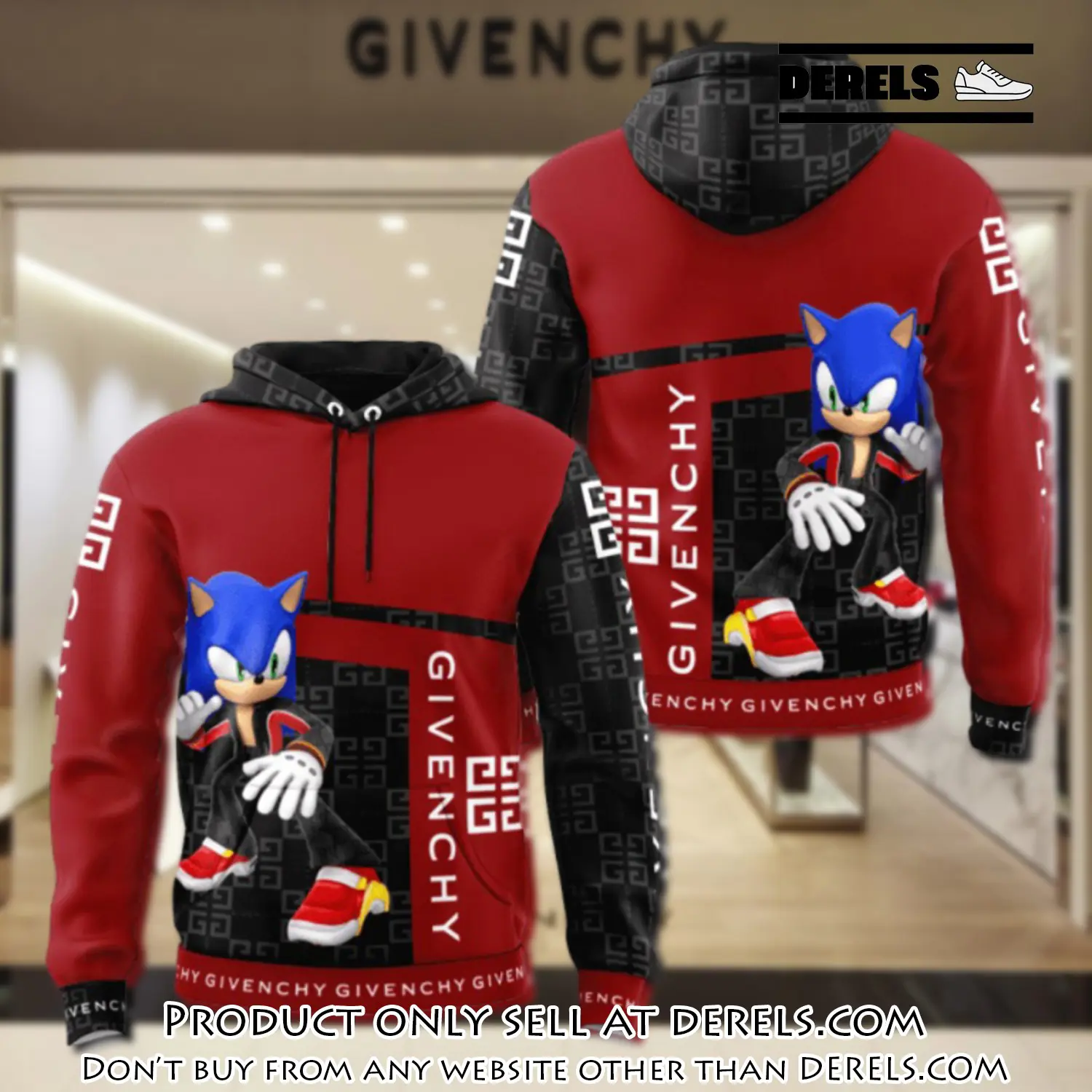 Givenchy sonic unisex hoodie luxury brand gifts  jh1859 dr1946770